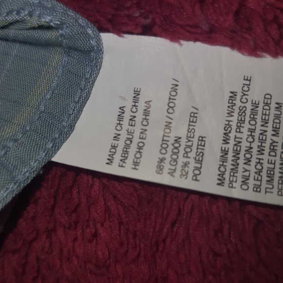 Men's Van Heusen Premium XXL Short Sleeve Casual Shirt  Blue Striped 18 ½ Neck - Picture 6 of 9